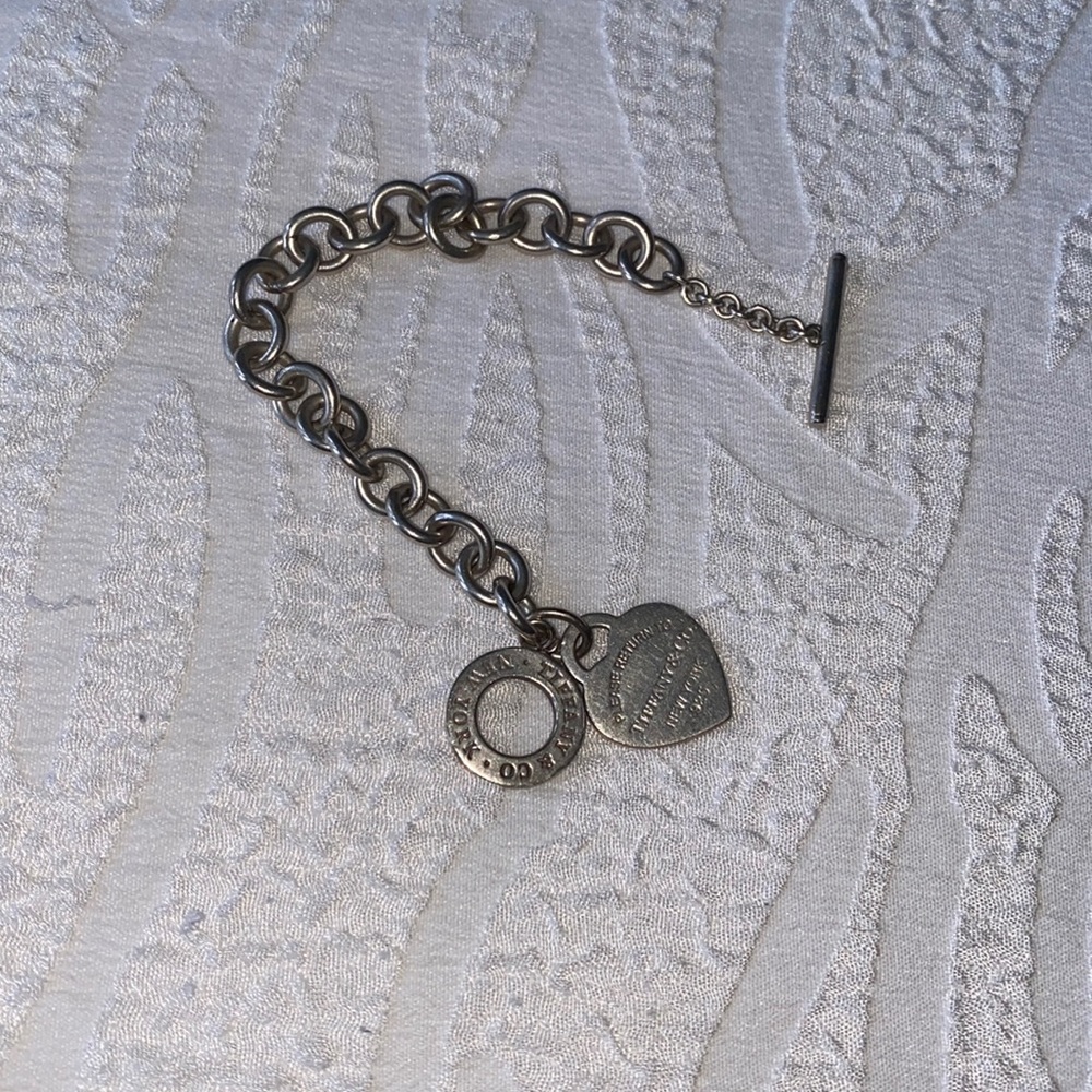 Heart Tag Toggle Bracelet